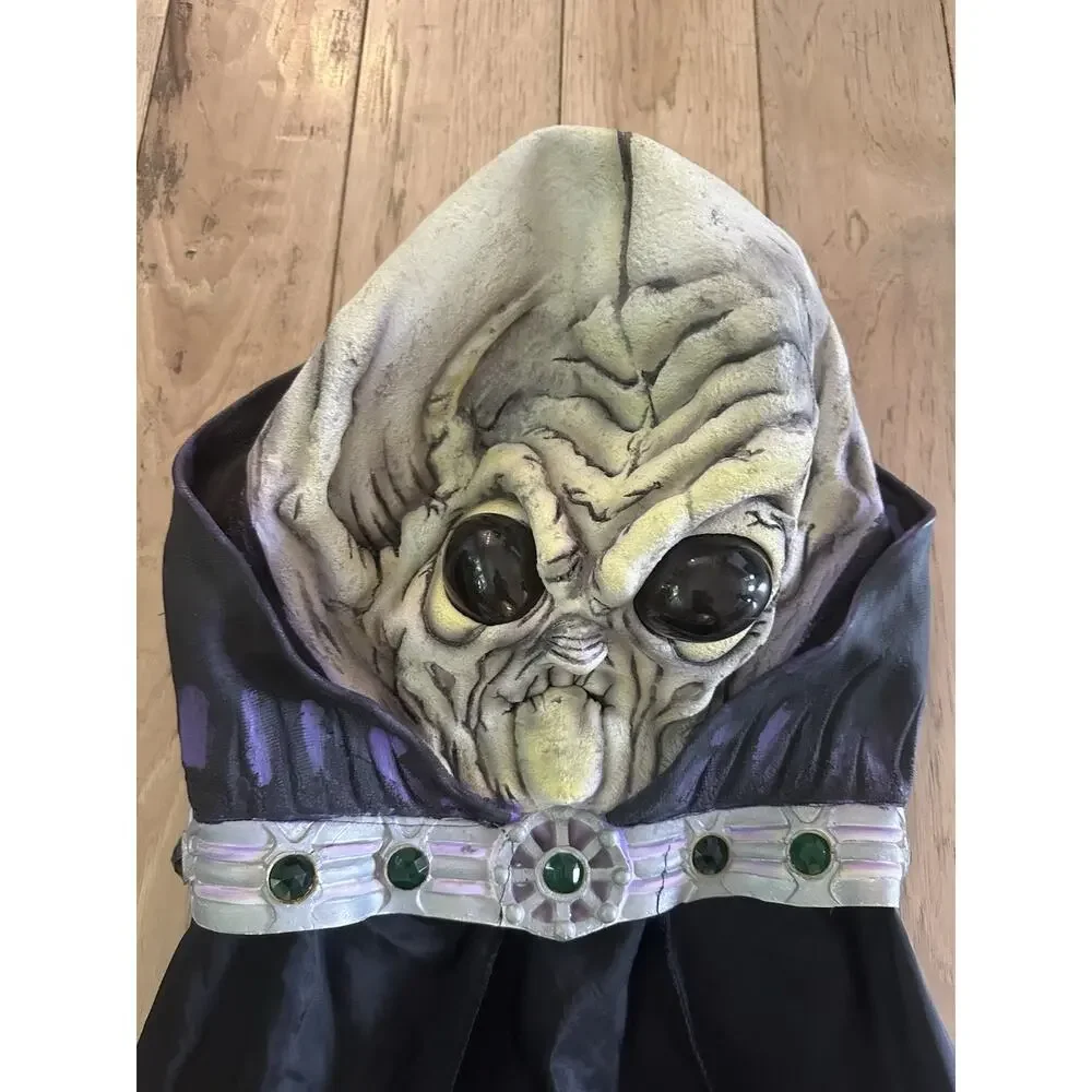 Easter Unlimited Alien Halloween Costume Mask with attached Cape